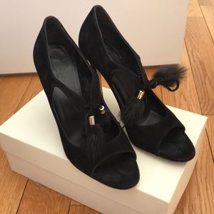 Gucci Fur Ball Shoes